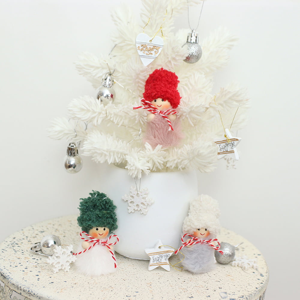 ニットフェイクファーガールオーナメント / クリスマスレジンオーナメント2P / アンティークボール20mm 6P